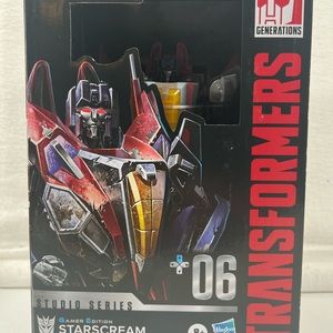 Transformers Hasbro Studio Series Voyager Class Gamer Edition Starscream!